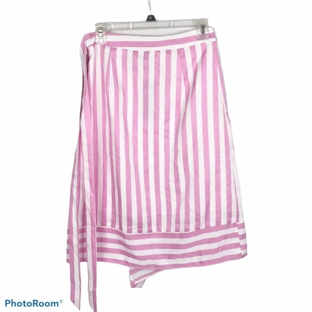 Lucy Paris Teagan striped midi skirt pink nwt - Picture 4 of 12